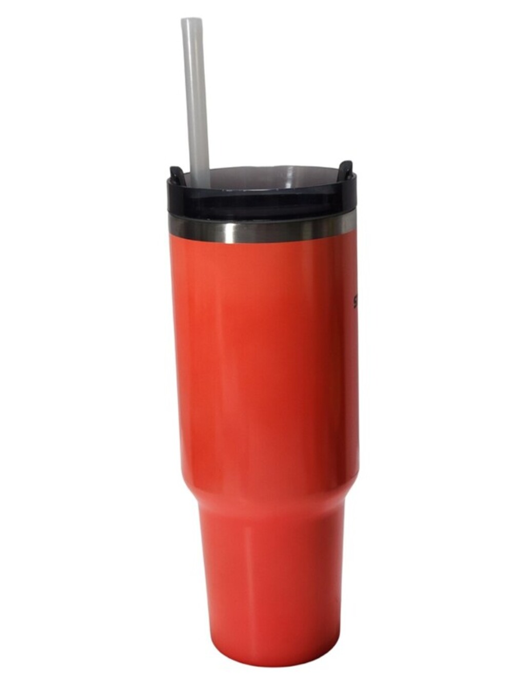 Stanley Quencher H2.0 FlowState Stainless Tumbler with Lid Neon Orange 40oz - Picture 4 of 8